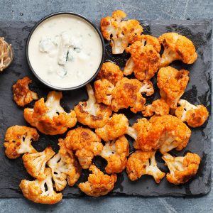 Sriracha-Buffalo Cauliflower Bites