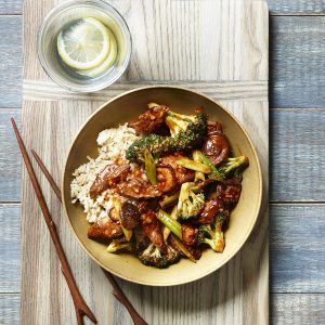 Broccoli, Mushroom & Beef Stir-Fry