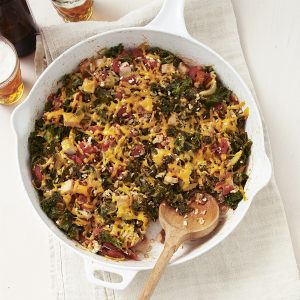 Smoked Turkey, Kale & Rice Bake