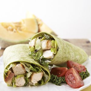 Grilled Chicken Caesar Salad Wrap