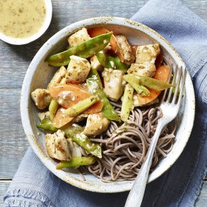 Carrot, Snow Pea & Chicken Stir-Fry