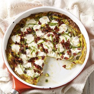 Mozzarella, Basil & Zucchini Frittata