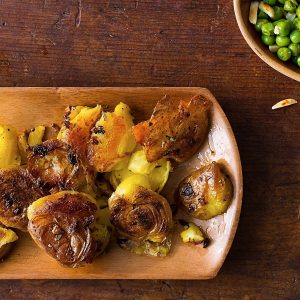 Garlic-Rosemary Smashed Potatoes