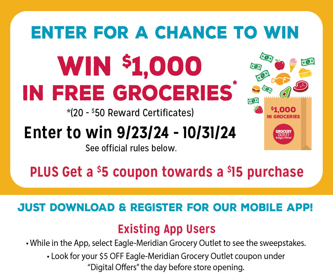 Enter to Win Free Groceries